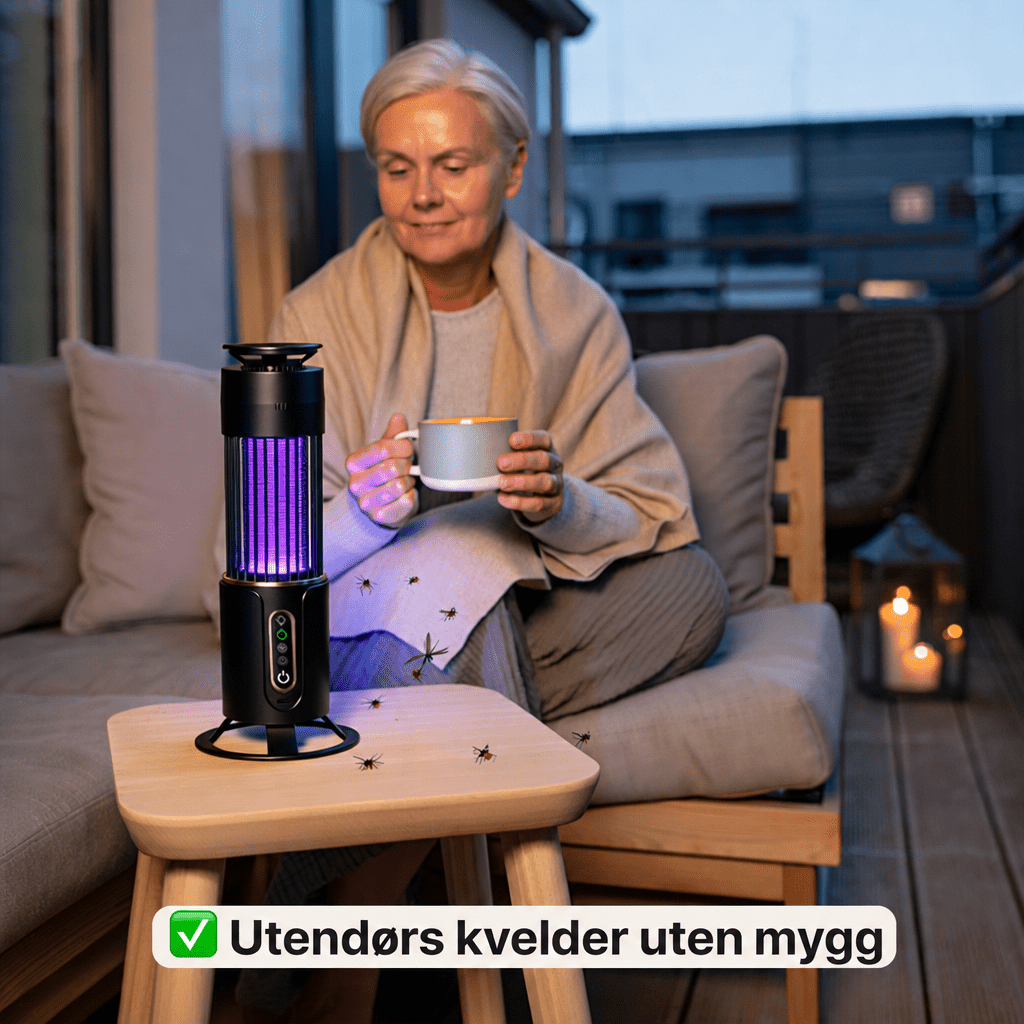 Elektrisk myggelampe – Utendørs myggfanger - AVABeauty.no